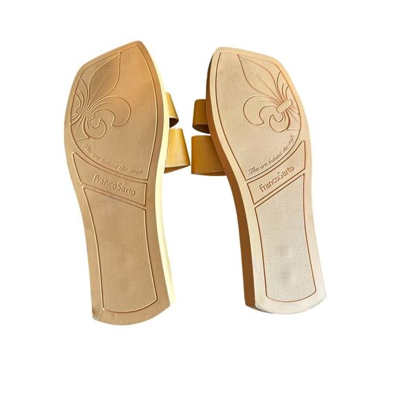 Franco Sarto Women's Peange Leather Caprislide Slide Sandals Size 10 - Picture 7 of 8